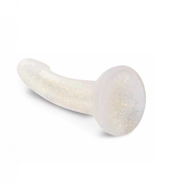 Фаллоимитатор из жидкого силикона с блестками Dildolls Extravaganza