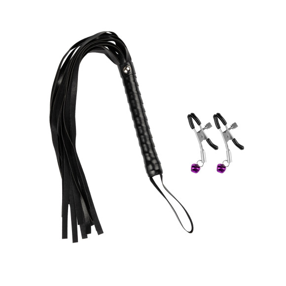 Набор из 8 черно-красных БДСМ-девайсов Набор из 8 черно-красных БДСМ-девайсов