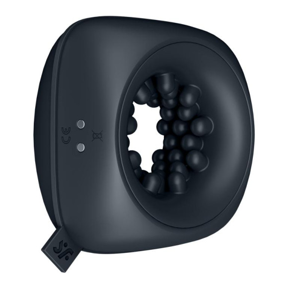 Черный мужской вибромассажер Ring Stroker Черный мужской вибромассажер Ring Stroker