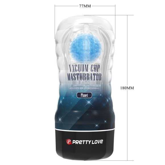 Прозрачный текстурированный мастурбатор Vacuum Cup Masturbator Planet Прозрачный текстурированный мастурбатор Vacuum Cup Masturbator Planet