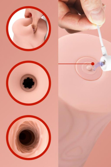 Большой реалистичный мастурбатор с функцией пенетрации Большой реалистичный мастурбатор с функцией пенетрации