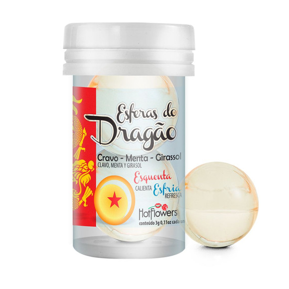 Интимный гель Esferas do Dragao Hot Ball с охлаждающе-разогревающим эффектом (2 шарика по 3 гр.) Интимный гель Esferas do Dragao Hot Ball с охлаждающе-разогревающим эффектом (2 шарика по 3 гр.)