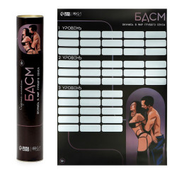 Плакат для двоих со скретч-слоем «БДСМ»