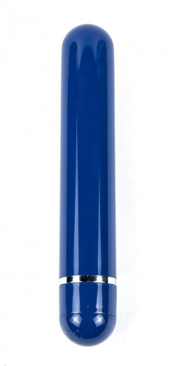 Синий вибратор The Modest One - 14,5 см.
