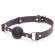 Фиолетовый кляп-шар Cherished Collection Leather Ball Gag