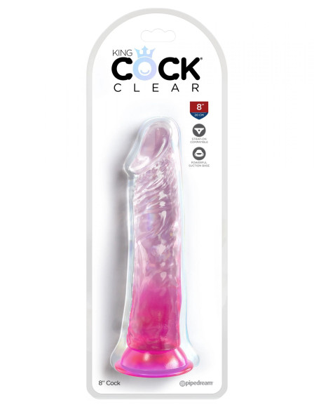 Розовый фаллоимитатор на присоске 8’’ Cock - 21,8 см. Розовый фаллоимитатор на присоске 8’’ Cock - 21,8 см.