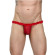 Мужские красные трусы-тонги на кружевном поясе Мужские красные трусы-тонги на кружевном поясе