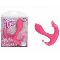 Розовый массажер Triple Luxe