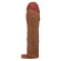 Коричневая насадка на пенис Hani - 18 см. Коричневая насадка на пенис Hani - 18 см.