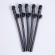 Черные коктейльные трубочки в виде пениса - 5 шт. Черные коктейльные трубочки в виде пениса - 5 шт.