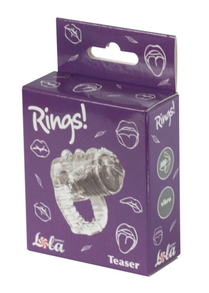 Прозрачная насадка на язык Rings Teaser Прозрачная насадка на язык Rings Teaser