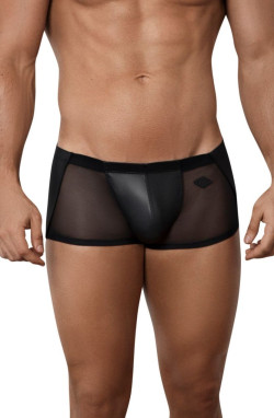 Черные стильные трусы-хипсы с полупрозрачными вставками Hurricane Latin Boxer Черные стильные трусы-хипсы с полупрозрачными вставками Hurricane Latin Boxer