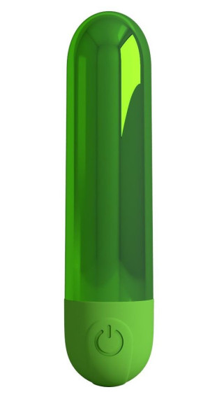 Зеленая перезаряжаемая вибропуля Kiwi Зеленая перезаряжаемая вибропуля Kiwi
