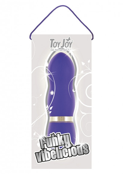 Фиолетовый вибромассажер FUNKY VIBELICIOUS - 11 см.