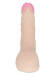 Реалистичный фаллоимитатор с розовой головкой - 21 см. Реалистичный фаллоимитатор с розовой головкой - 21 см.