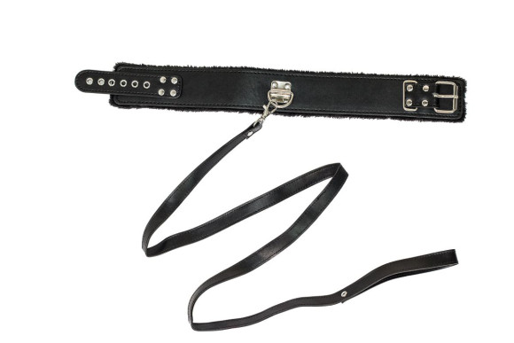 Черный ошейник Circus с поводком Черный ошейник Circus с поводком