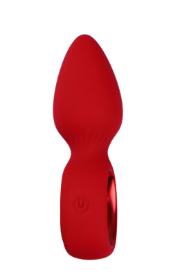 Красная анальная вибропробка Ida - 11,5 см. Красная анальная вибропробка Ida - 11,5 см.