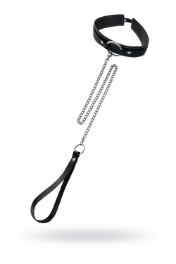Кожаный ошейник-чокер с поводком Кожаный ошейник-чокер с поводком