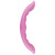 Розовый двусторонний фаллоимитатор DIP-DOUBLE INSIDE PLEASURE SILICONE - 30 см.