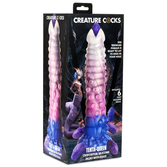 Фантазийный фаллоимитатор Tenta-Queen Ovipositor Silicone Dildo with Eggs - 29,2 см. Фантазийный фаллоимитатор Tenta-Queen Ovipositor Silicone Dildo with Eggs - 29,2 см.