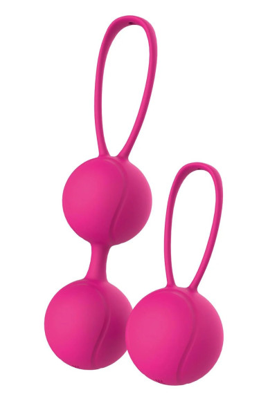 Набор розовых вагинальных шариков PLEASURE BALLS & EGGS DUO BALL SET Набор розовых вагинальных шариков PLEASURE BALLS & EGGS DUO BALL SET