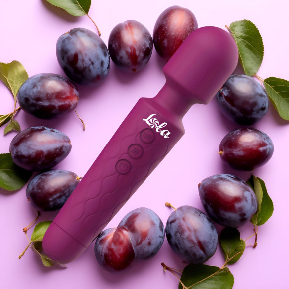 Фиолетовый жезловый вибромассажер Dreaming Wand - 20 см. Фиолетовый жезловый вибромассажер Dreaming Wand - 20 см.