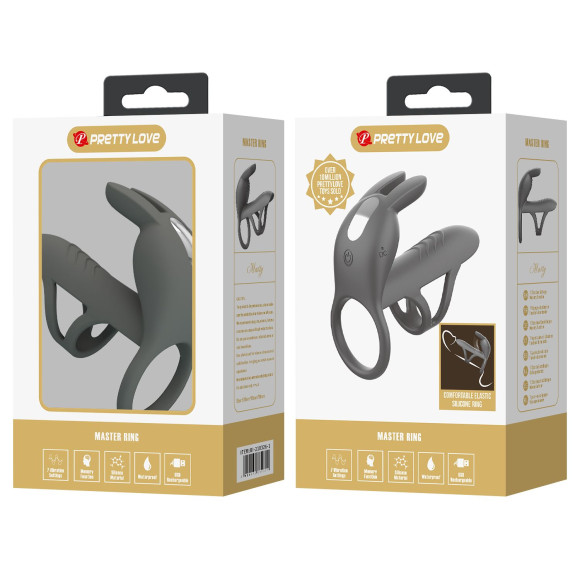 Серая стимулирующая насадка на пенис Matty Серая стимулирующая насадка на пенис Matty