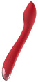 Красный изогнутый вибратор для массажа точки G - 23 см. Красный изогнутый вибратор для массажа точки G - 23 см.