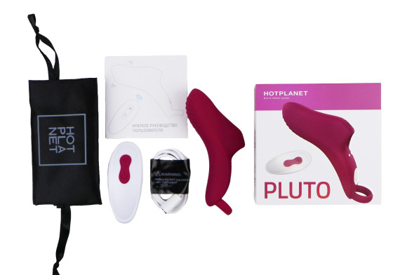 Бордовая вибронасадка на палец Pluto Бордовая вибронасадка на палец Pluto