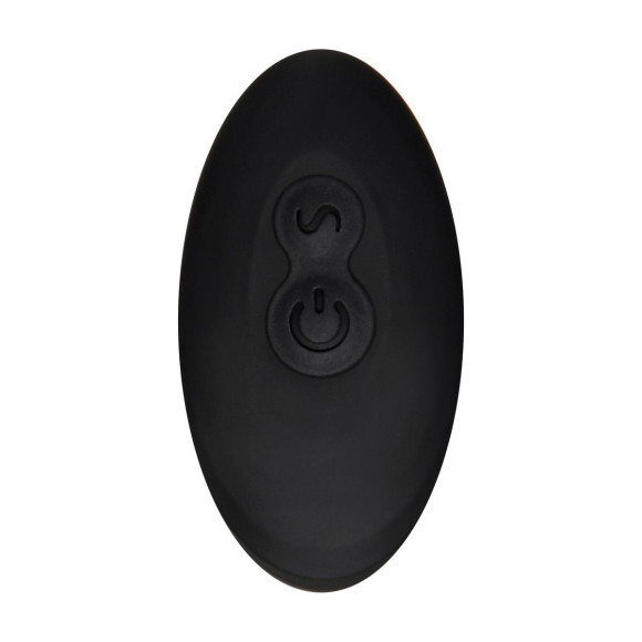 Черный вибромассажер простаты с эрекционным кольцом Strapped & Tapped Черный вибромассажер простаты с эрекционным кольцом Strapped & Tapped