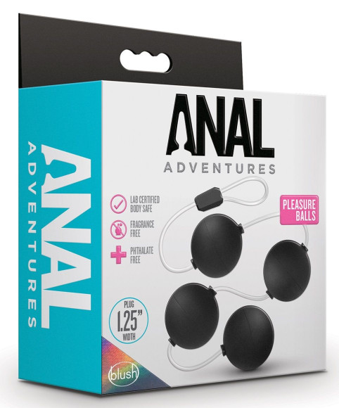 Черные анальные шарики Pleasure Balls - 38,1 см. Черные анальные шарики Pleasure Balls - 38,1 см.