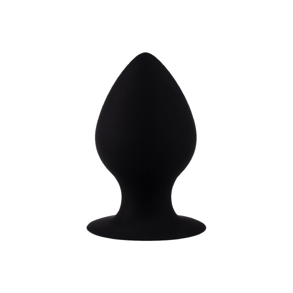 Черная анальная пробка с ограничителем - 7,5 см. Черная анальная пробка с ограничителем - 7,5 см.