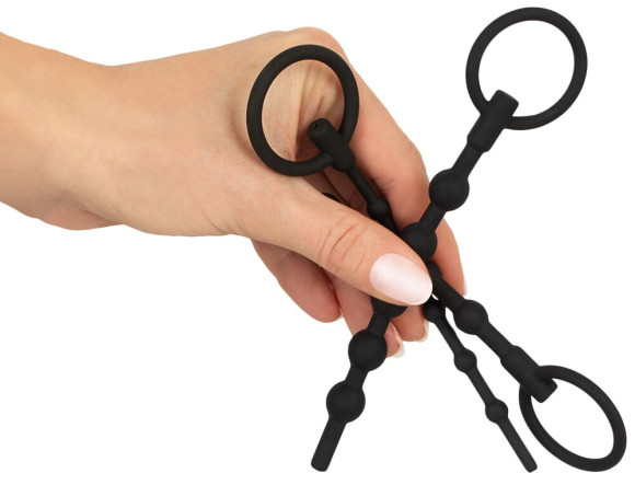 Набор из 3 черных силиконовых уретральных стимуляторов Training Set Набор из 3 черных силиконовых уретральных стимуляторов Training Set