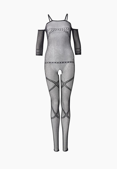 Комбинезон с длинными рукавами и узором, напоминающим ленты Комбинезон с длинными рукавами и узором, напоминающим ленты