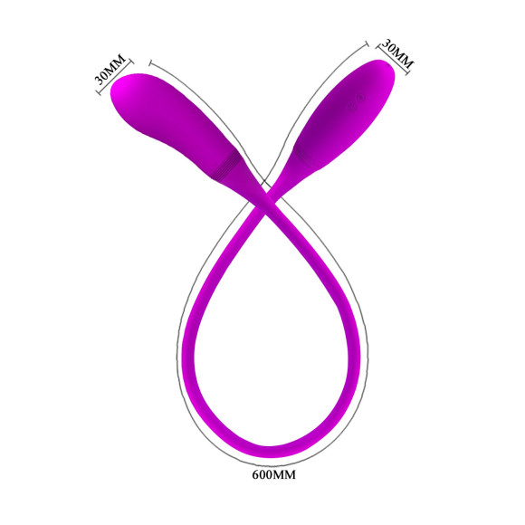 Двусторонний гибкий вибратор Snaky Vibe - 60 см. Двусторонний гибкий вибратор Snaky Vibe - 60 см.