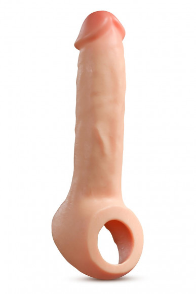 Телесная насадка-удлинитель Thrive 8.75 Inch Realistic Penis Extender Sleeve - 22,2 см.