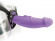 Фиолетовый вибратор-насадка для страпона - 15,2 см.