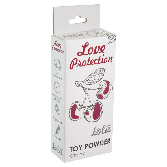 Пудра для игрушек Love Protection с ароматом вишни - 15 гр. Пудра для игрушек Love Protection с ароматом вишни - 15 гр.
