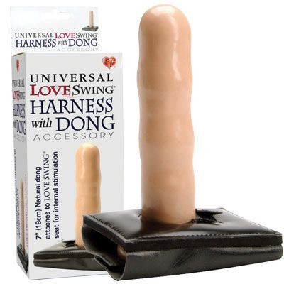 Телесный фаллоимитатор с креплением на качели Love Swing - 18 см. Телесный фаллоимитатор с креплением на качели Love Swing - 18 см.