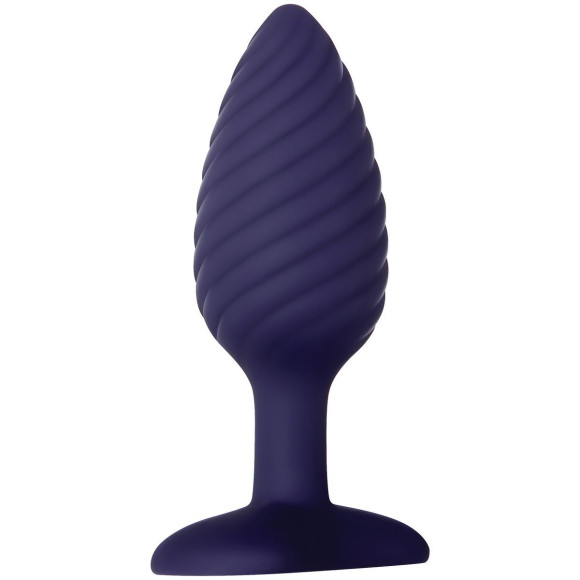 Синяя анальная пробка с вибрацией и пультом ДУ Wicked Twister - 12 см. Синяя анальная пробка с вибрацией и пультом ДУ Wicked Twister - 12 см.