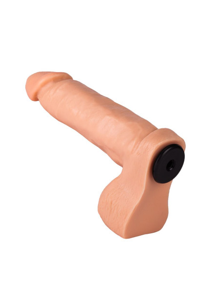 Реалистичная насадка-фаллос на трусиках с плугом - 19 см. Реалистичная насадка-фаллос на трусиках с плугом - 19 см.