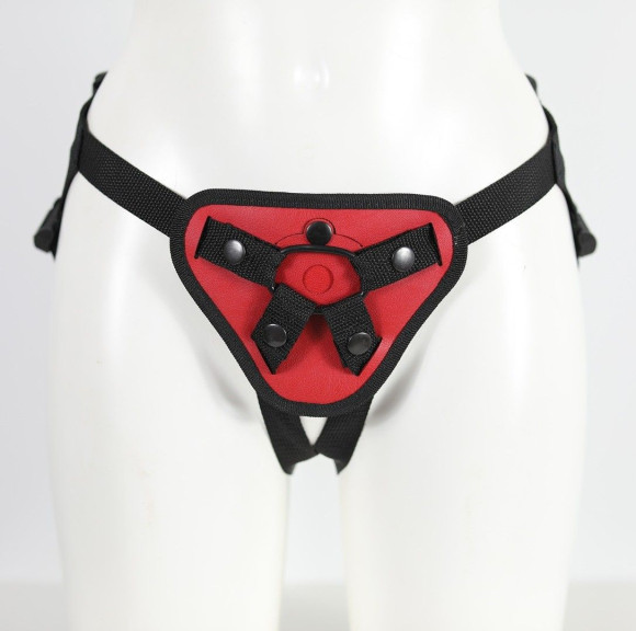 Красный пояс с двумя типами фиксации насадок Красный пояс с двумя типами фиксации насадок