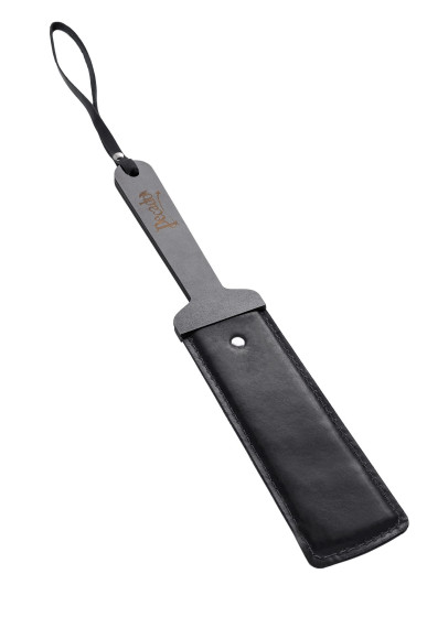 Черный кожаный пэддл - 37 см. Черный кожаный пэддл - 37 см.