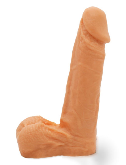 Реалистичный фаллоимитатор с мошонкой на трусиках Харнесс - 16,5 см. Реалистичный фаллоимитатор с мошонкой на трусиках Харнесс - 16,5 см.