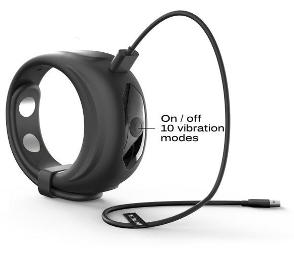 Черное эрекционное виброкольцо Fit Vibe Ring Черное эрекционное виброкольцо Fit Vibe Ring