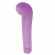Фиолетовый вибростимулятор для G-точки G-PLEASURE STYM SILICONE - 12,5 см.