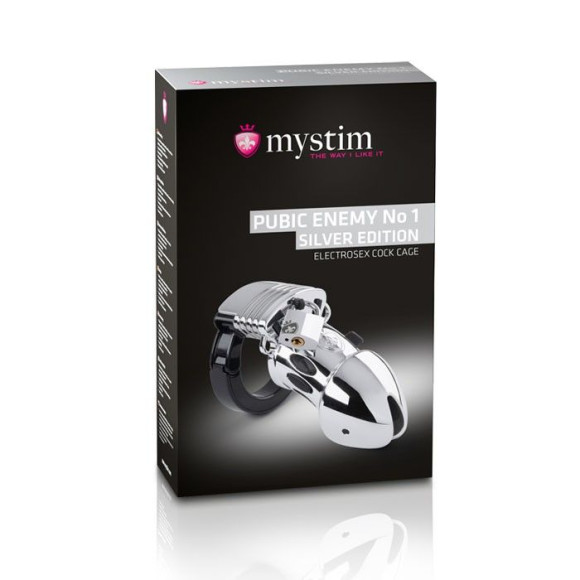 Мужской пояс верности Pubic Enemy No1 Silver Edition Мужской пояс верности Pubic Enemy No1 Silver Edition