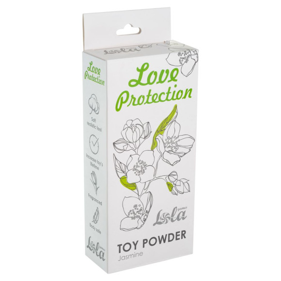 Пудра для игрушек Love Protection с ароматом жасмина - 30 гр. Пудра для игрушек Love Protection с ароматом жасмина - 30 гр.