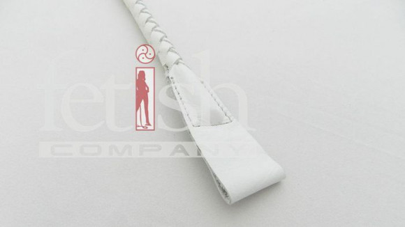 Стек спанкерный с наконечником-хлопушкой белого цвета - 75 см.