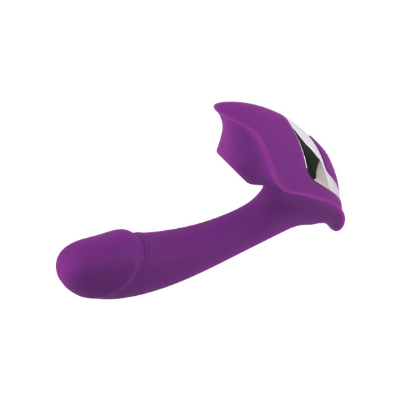 Фиолетовый мини-вибратор с вакуумной стимуляцией Фиолетовый мини-вибратор с вакуумной стимуляцией